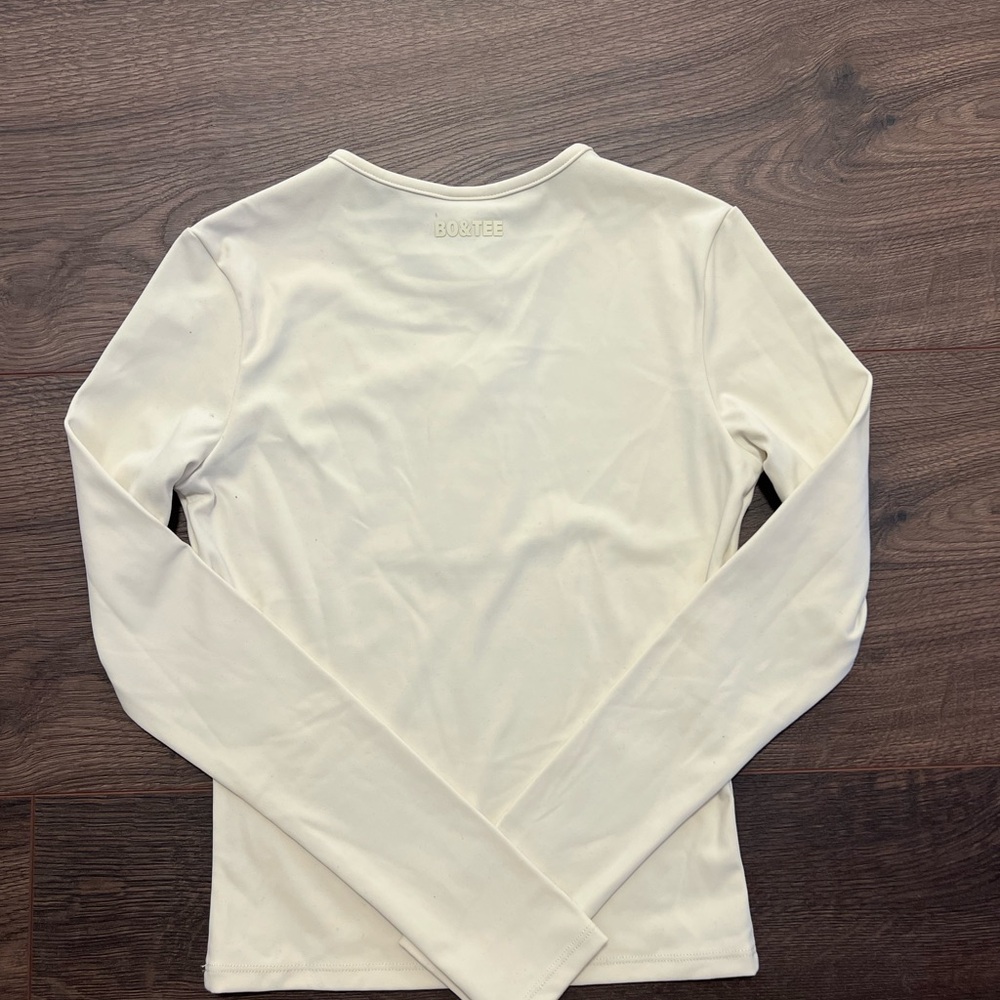 Bo and Tee Cream Long Sleeve Top - Picture 3 of 3